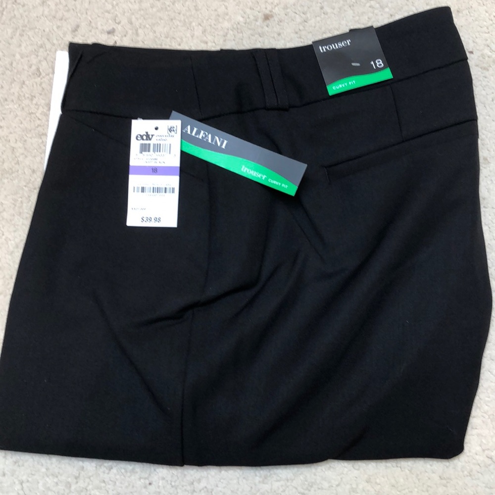 Alfani black trouser pants 18 NWT